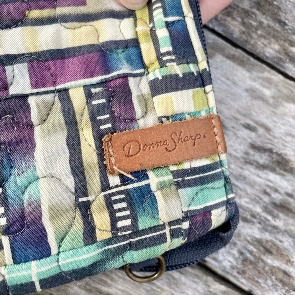 Donna Sharp Quilted Abstract Print Multi Compartm… - image 1